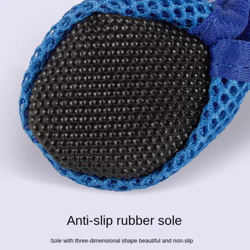 4-Piece Dog Boots Set - Wear-Resistant Protective Footwear for Small & Medium Dogs
