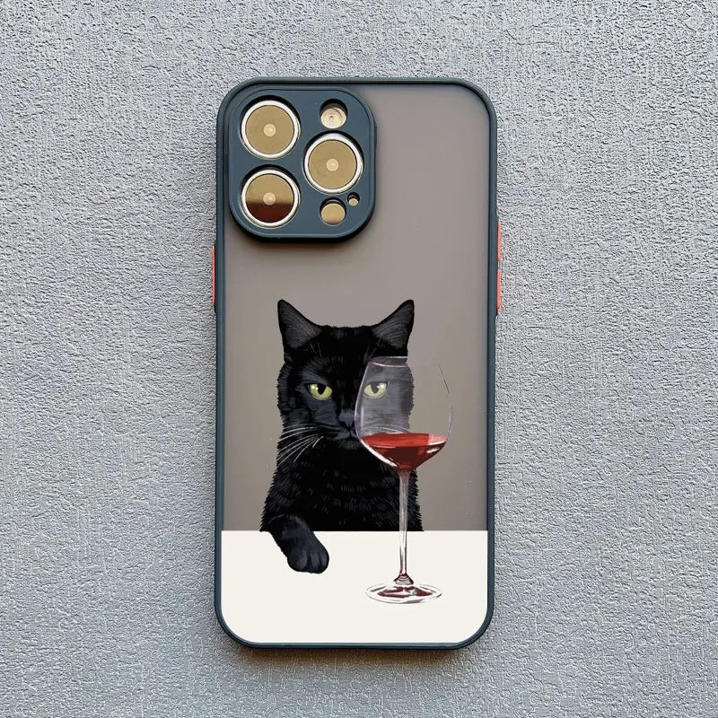 Funny Cat Daily Life Phone Case For iPhone 11 Case iPhone 12