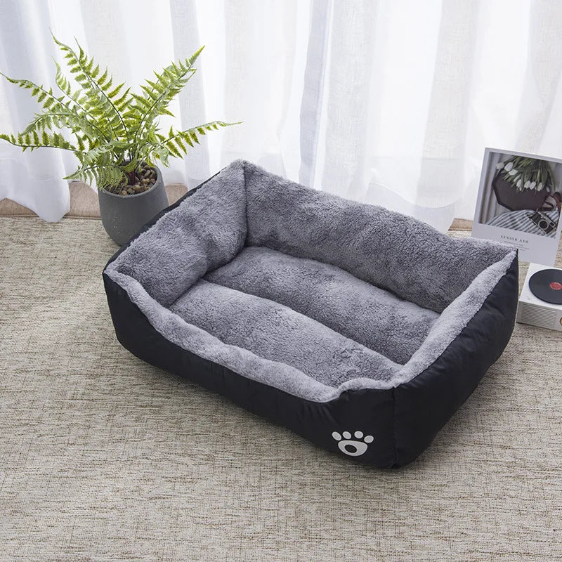 Color Square Winter Soft Warm House for Dog Bed 550g | Ships from US - Pet Beds - TrustyTrade LLC