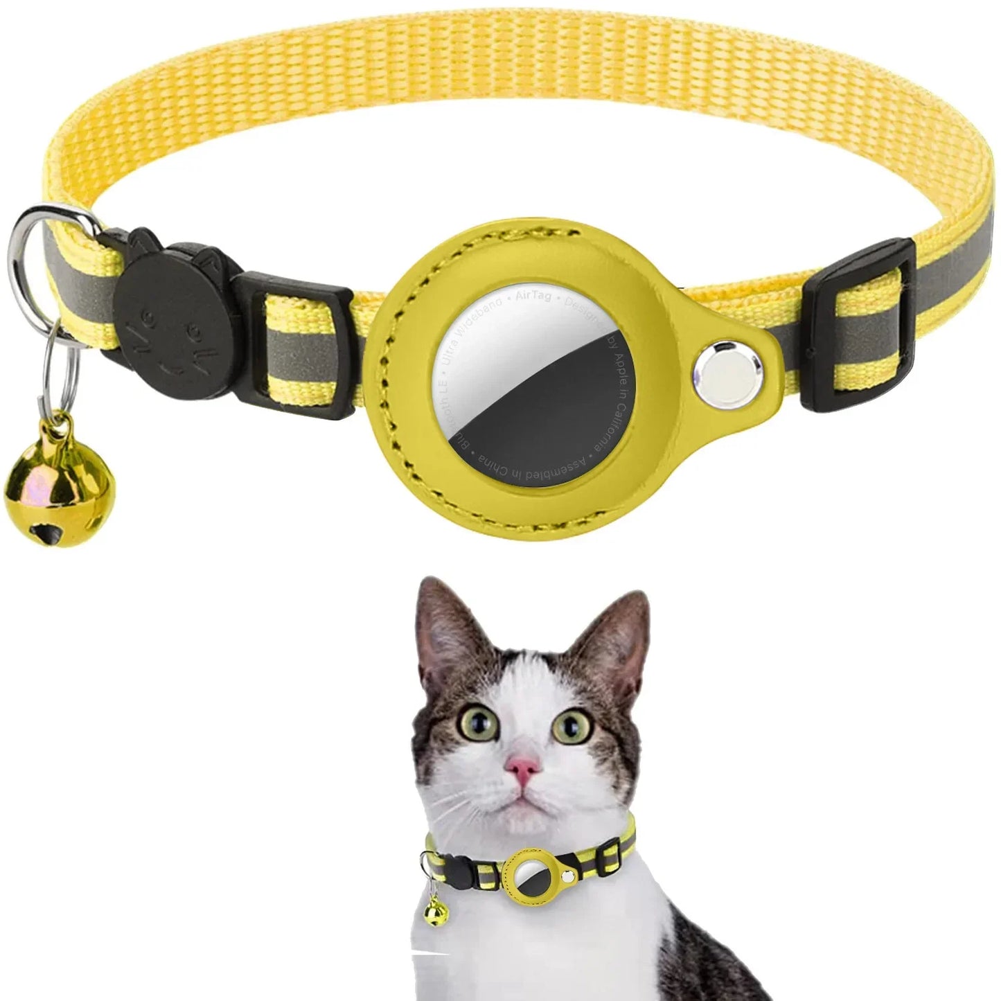 Dog Cat AirTag Collar Reflective Breakaway