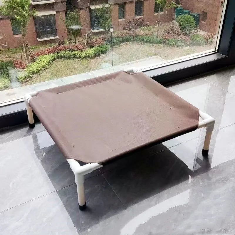 Pet Camping Bed Elevated Bed for Dogs Folding Puppy Camping Bed Cat House Portable Removable Washable Puppy Beds Dog Hammock - Purrfect Pet Kingdom
