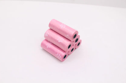 Biodegradable Dog Poop Bags 1/3/5/10/15Rolls Outdoor Cleaning Waste Bag with Breakpoint, Puppy Cat Animal Stool Bag Pet Supplies - Purrfect Pet Kingdom - Pink - 100 Rolls - 1005007688158826 - Pink - 100 Rolls
