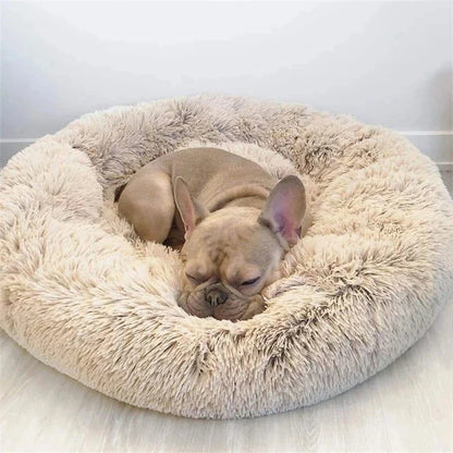 Super Soft Pet Cat Bed - Plush Donut Calm Bed Washable Sleeping Artifact