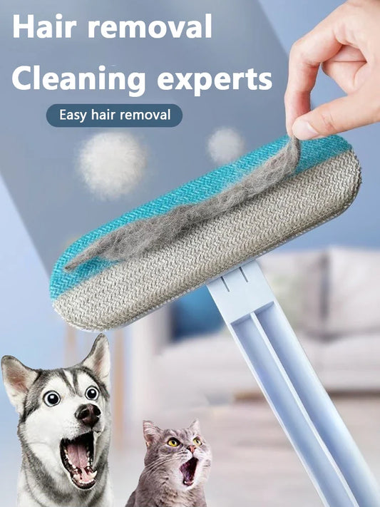 Multifunctional Pet Hair Remover Brush Long Handle Window Cleaning Brush Pet Fur Cleaning Tool Manual Cat Dog Hair Remover Brush - WTN Essentials