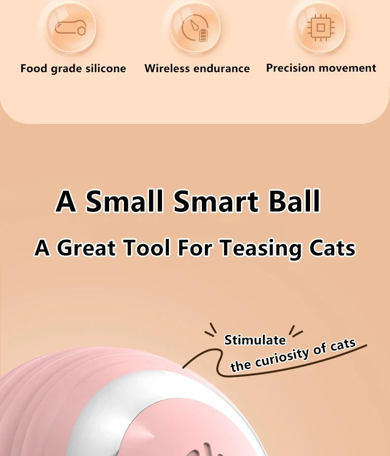 2PCS Smart Cat Toys – Auto Rolling Interactive Ball Set - WTN Essentials