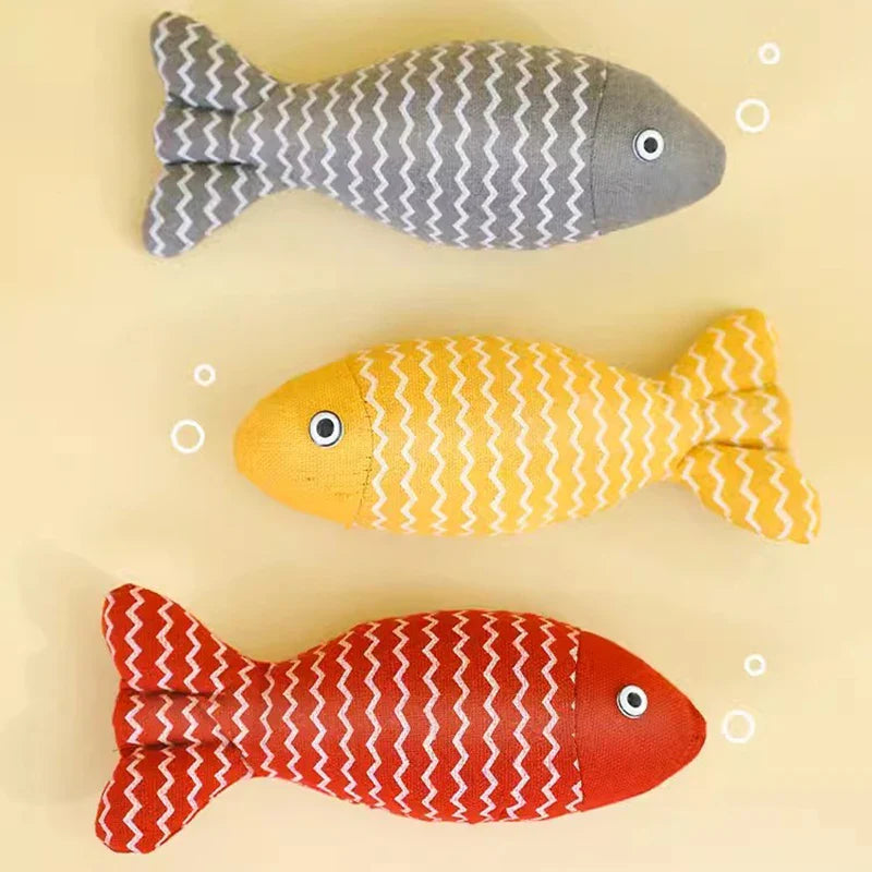 Catnip Fish Toy – Interactive Plush Simulation Fish for Cats & Kittens - WTN Essentials
