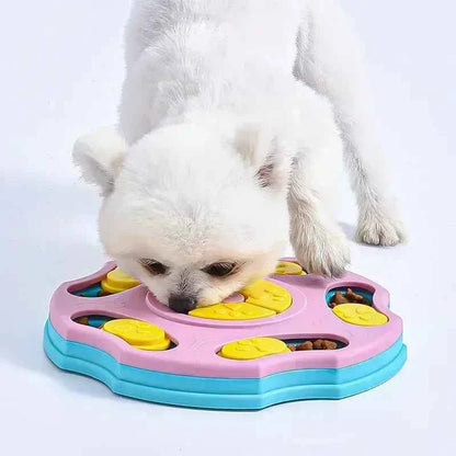 Interactive Dog Puzzle Slow Feeder Treat Toy for Mental Play