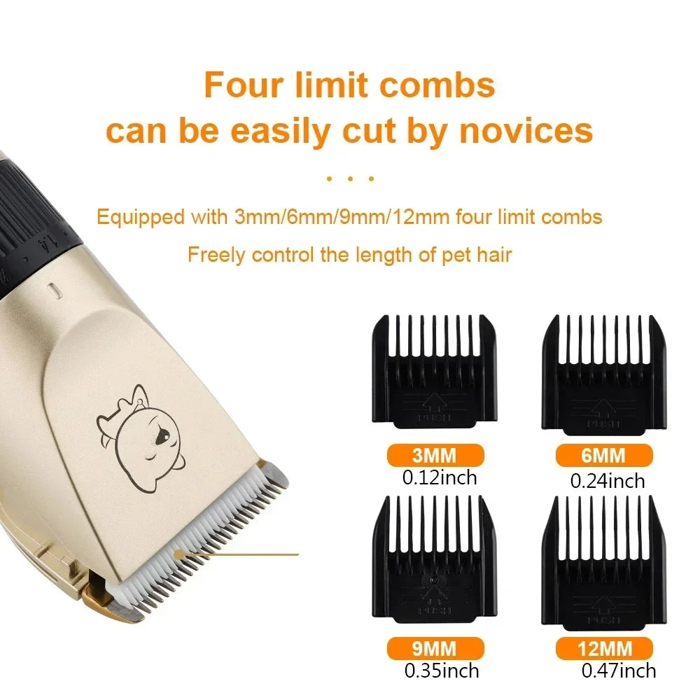 Professional Pet Hair Clipper – USB Grooming Trimmer for Dogs & Cats - WTN Essentials