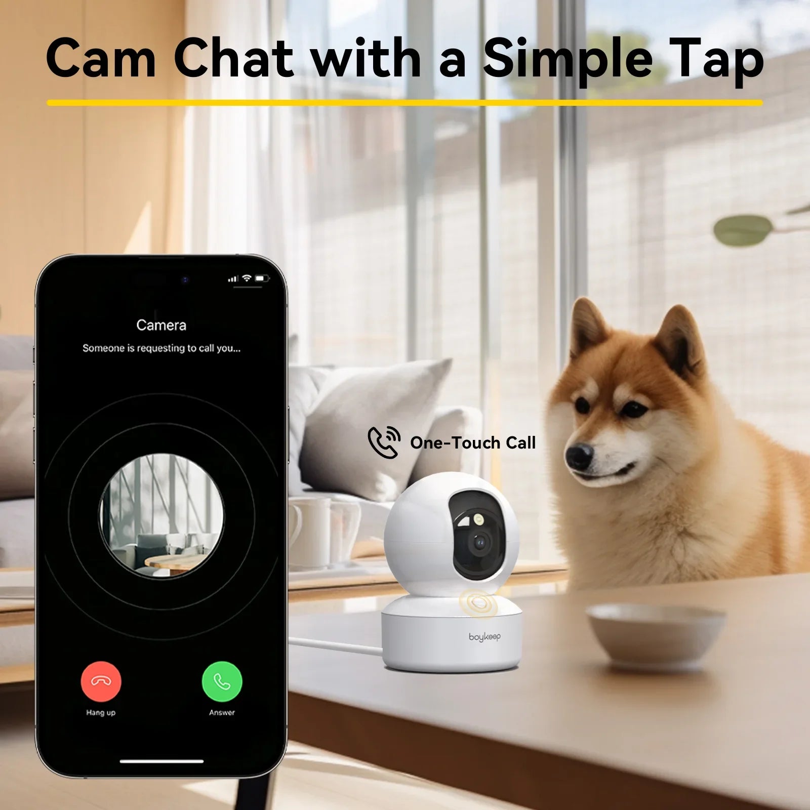 BoyKeep Smart Camera 2K WiFi Indoor Security - WTN Essentials - USB - 200007763:201336343;200009209:633