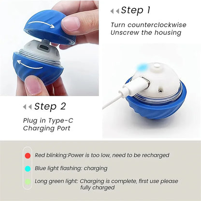 Dog Toy Ball Smart Auto Bouncing USB ⚽