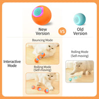 ROJECO Cat Toys Smart Interactive Cat Bouncing Ball