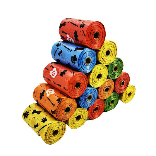 Pet Cat Dog Poop Bags Disposable Dog Waste Bags Bulk Poop Bags Dispenser biodegradable Bag Outdoor Home Clean Refill Garbage Bag - Purrfect Pet Kingdom