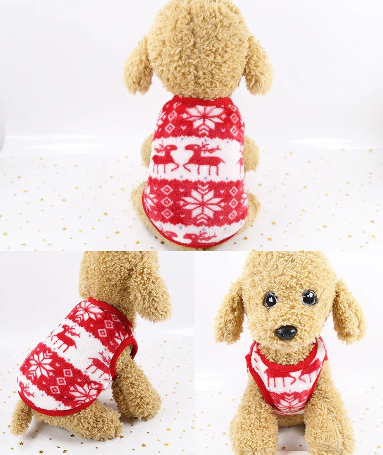 Soft Fleece Dog Coat - Warm Winter Jacket for Small & Medium Dogs