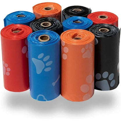 100Rolls Dog Poop Bag Outdoor Cleaning Poop Bag Outdoor Clean Pets Supplies for Dog 15Bags/Roll Refill Garbage Bag Pet Supplies - Purrfect Pet Kingdom