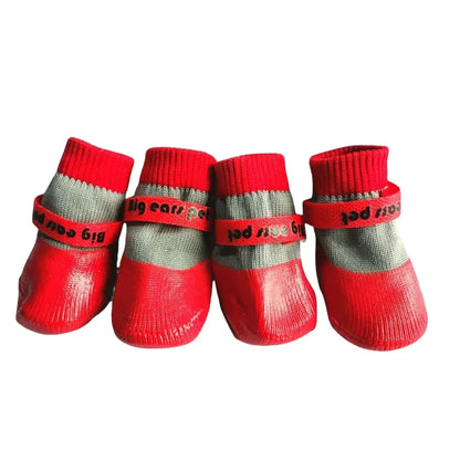 Winter Waterproof Dog Sport Boots - Warm Anti-Slip Walking Shoes for Small & Medium Dogs