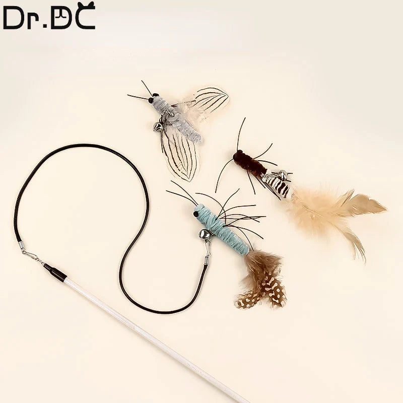 Dr.DC Teasing Cat Stick Head with or without Wire Stick