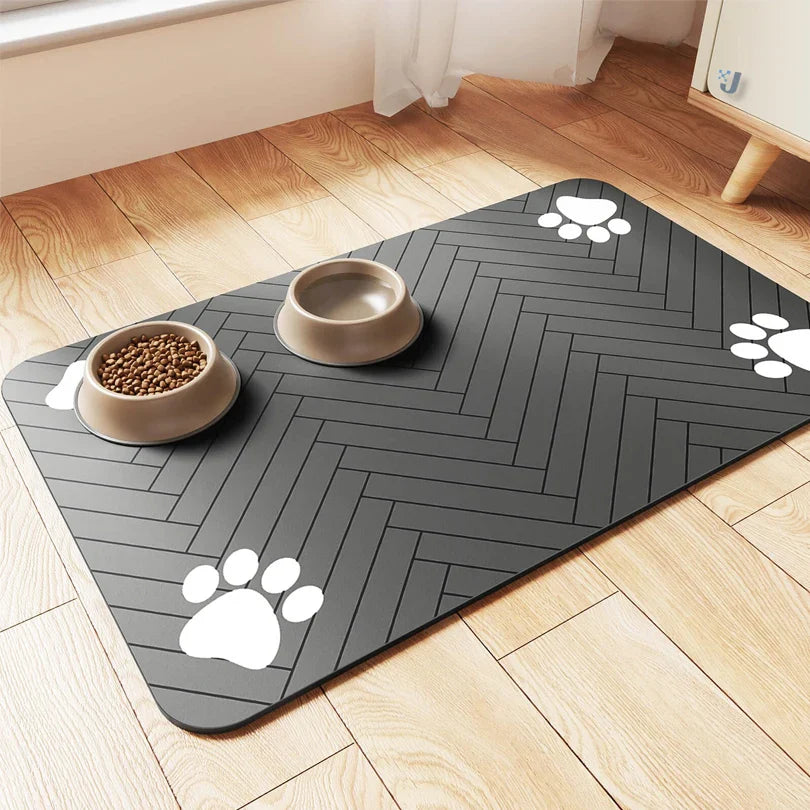 Pet Feeding Mat Waterproof Quick Dry Placemat 🍽️ - Purrfect Pet Kingdom