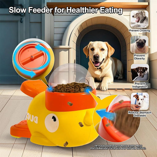 Adorable Duck-Shaped Treat Dispenser Toy