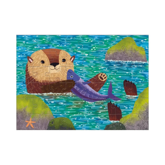 Sea Otter 48 Piece Mini Jigsaw Puzzle Mudpuppy