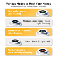 ROJECO 2 in 1 Smart Cat Toys Automatic Feather Fun Ball Toy