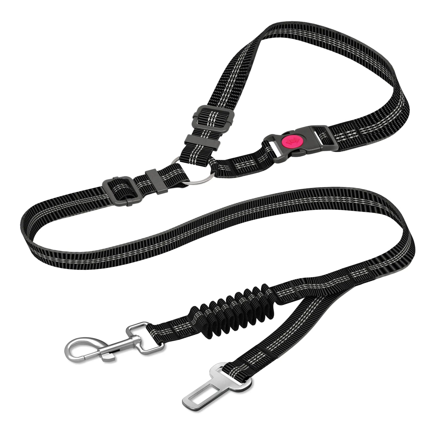 Heavy-Duty Adjustable Dog Car Seat Belt, Durable Pet Leash