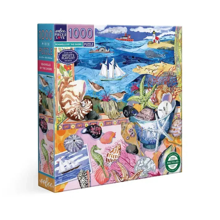Seashells by the Shore 1000 Piece Jigsaw Puzzle eeBoo