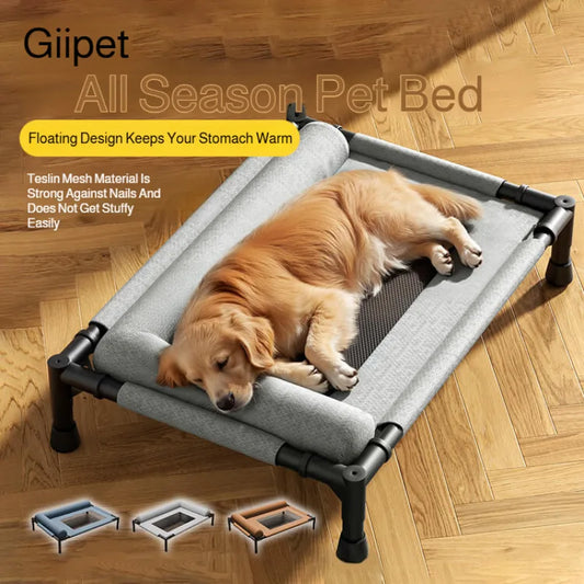 Elevated Pet Bed - Breathable Mesh for Medium & Large Dogs/Cats