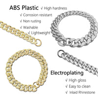Cuban Link Dog Chain Collar – Sparkle Necklace for Stylish Pets