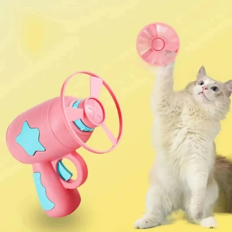 Interactive Cat Toy – Flying Disc Shooting Gun - WTN Essentials