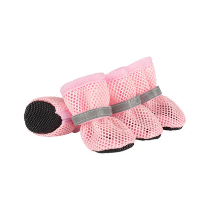 4-Piece Dog Boots Set - Wear-Resistant Protective Footwear for Small & Medium Dogs