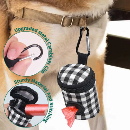 Dog Waste Bags Checkered Pattern Fashionable ✅
