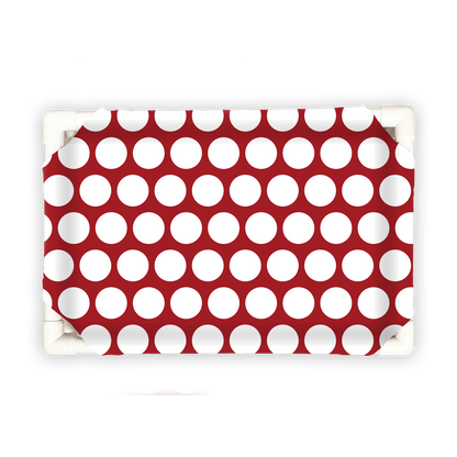 Dog Bed Polka Dot Pattern Indoor Outdoor Washable 🛏️