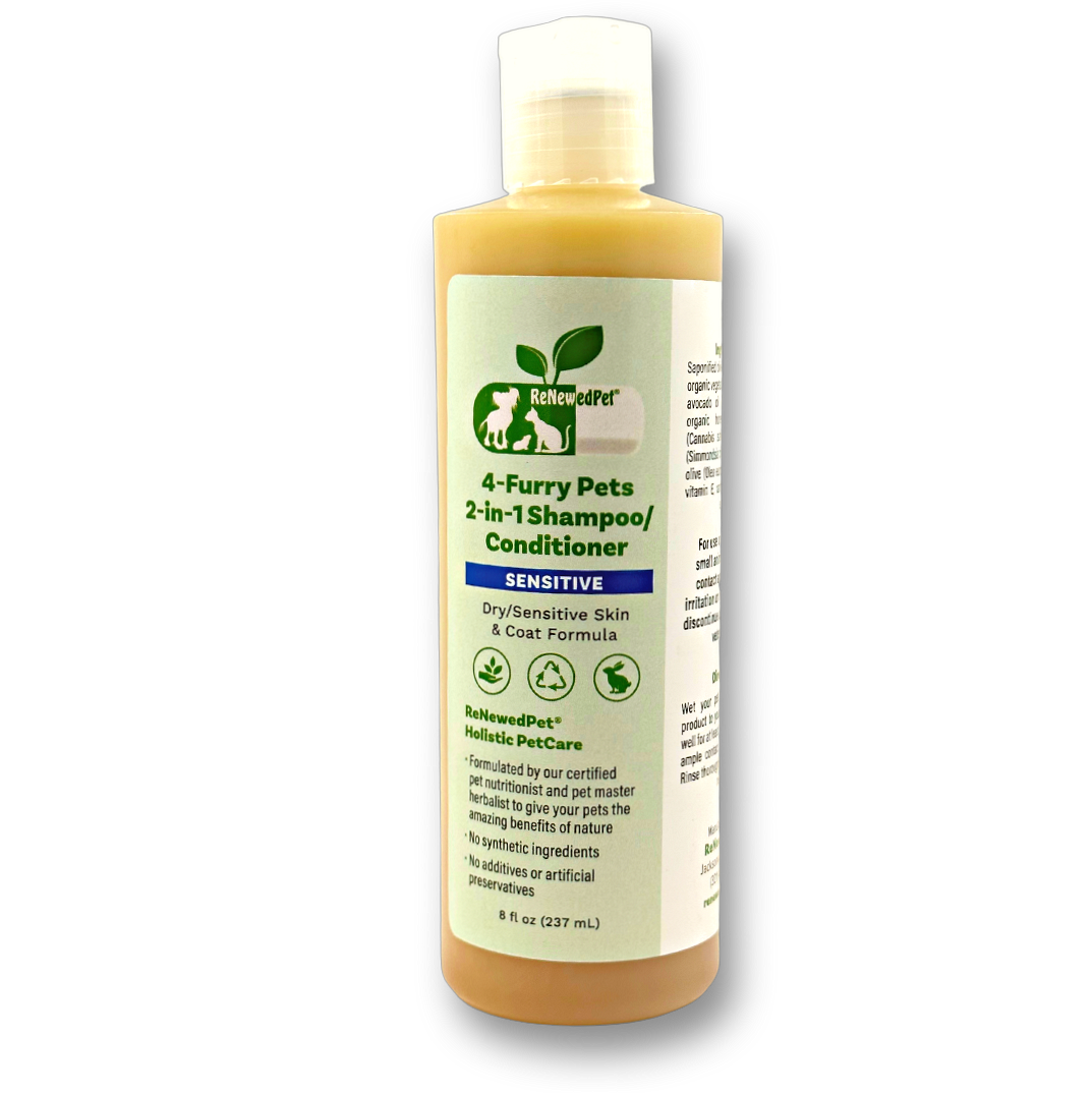 4 - FURRY PETS 2 - IN - 1 *SENSITIVE SHAMPOO + CONDITIONER - 4 Furry Friends - ReNewedPet