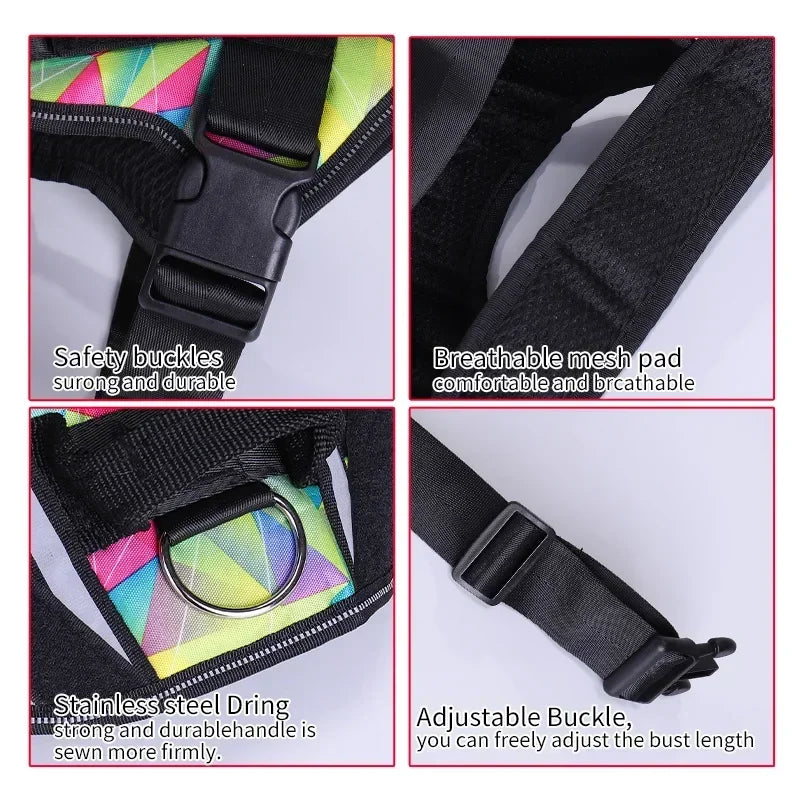 Adjustable Reflective Dog Harness - Purrfect Pet Kingdom