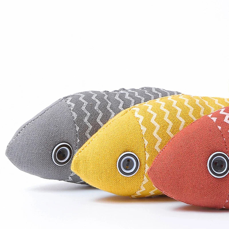 Catnip Fish Toy – Interactive Plush Simulation Fish for Cats & Kittens - WTN Essentials