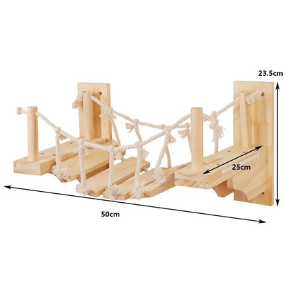 Wall Mounted Cat Tree Shelves Hammock Ladder Space Saving ✅