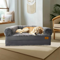 Foldable Human Dog Bed – 2-in-1 Calming Plush Sofa Lounge for Adults & Pets (Washable, Waterproof, Weighted Comfort)