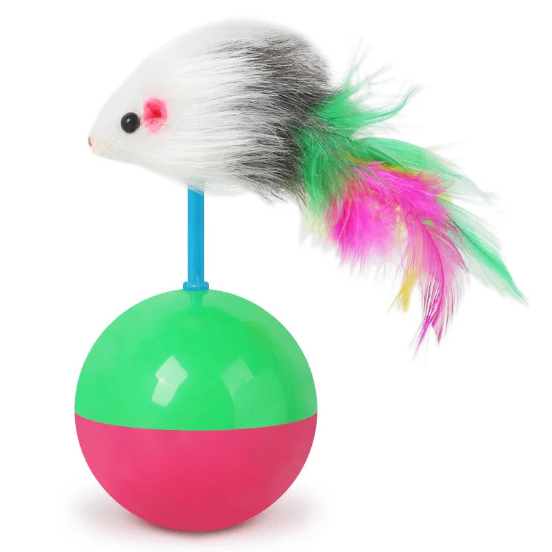 Cat Toys Set – Mouse & Teasing Interactive Pet Toys - WTN Essentials - green - 14:175