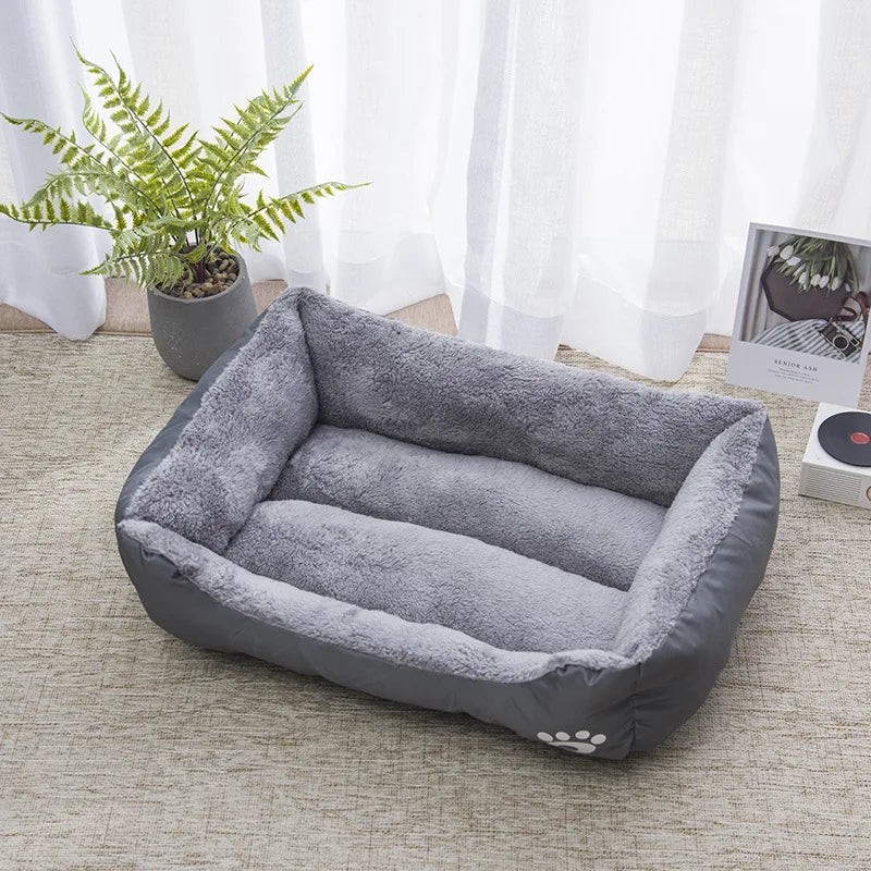 Color Square Winter Soft Warm House for Dog Bed 550g | Ships from US - Pet Beds - TrustyTrade LLC