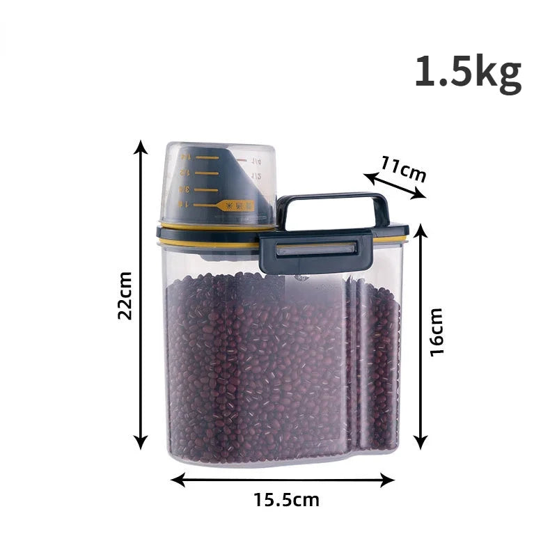Pet Food Storage Container Airtight 1.5KG 🥫 - Purrfect Pet Kingdom