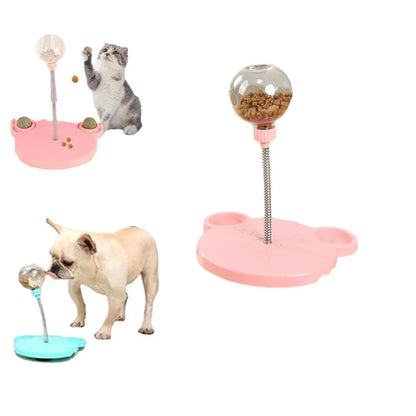 Snack Ball Interactive Treat Dispenser - Dog Cat Chase Exercise Feeder Toy