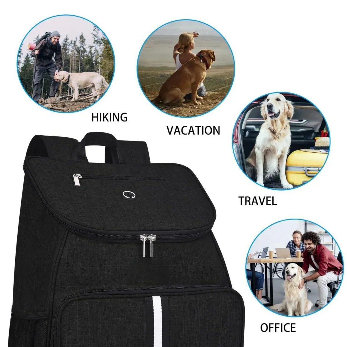 Complete Pet Travel Organizer - Water-Resistant Adventure Backpack