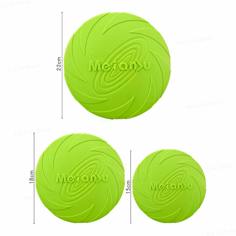 OUZEY Bite Resistant Flying Disc Toys For Dog Multifunction