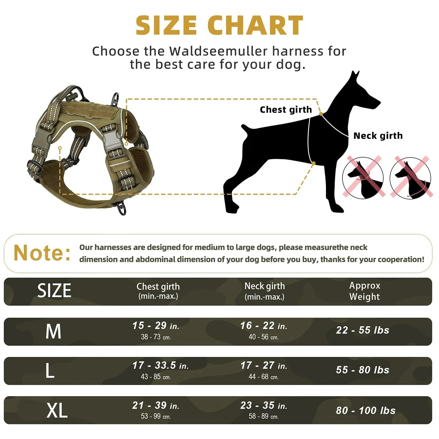 Elite Tactical No-Pull Dog Harness With Integrated Molle Ge
