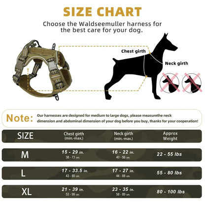 Elite Tactical No-Pull Dog Harness With Integrated Molle Ge