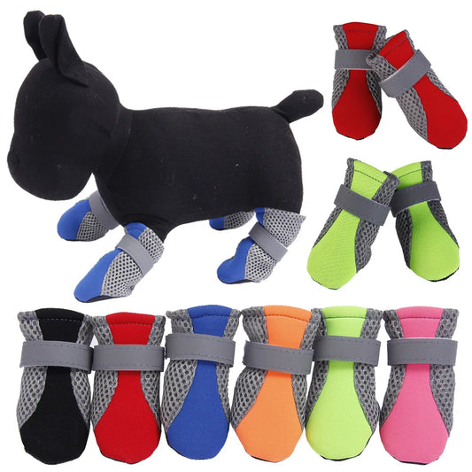 Waterproof Pet Rain Boots - Breathable Outdoor Shoes for Dogs & Cats