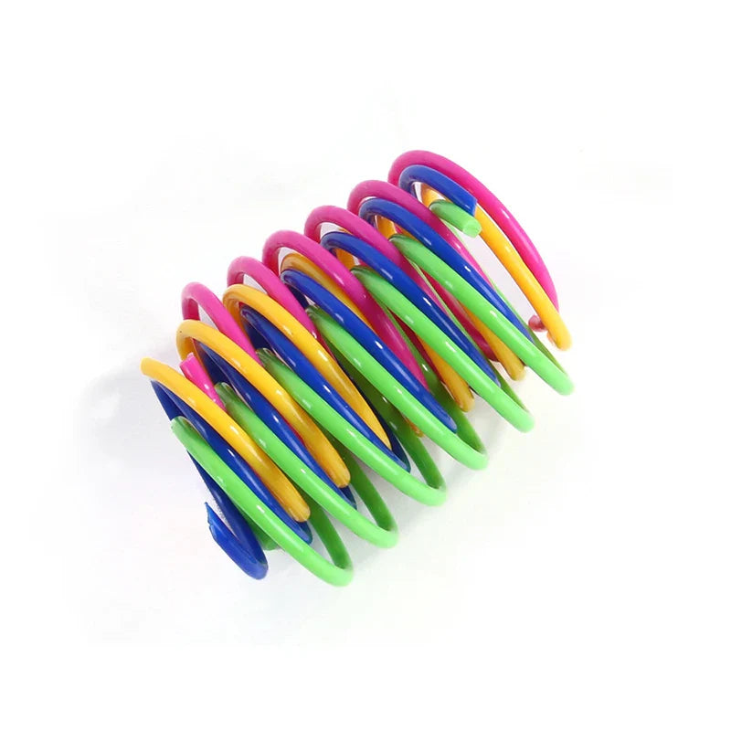 Colorful Cat Spring Toys – Durable Coil Play for Kittens - WTN Essentials