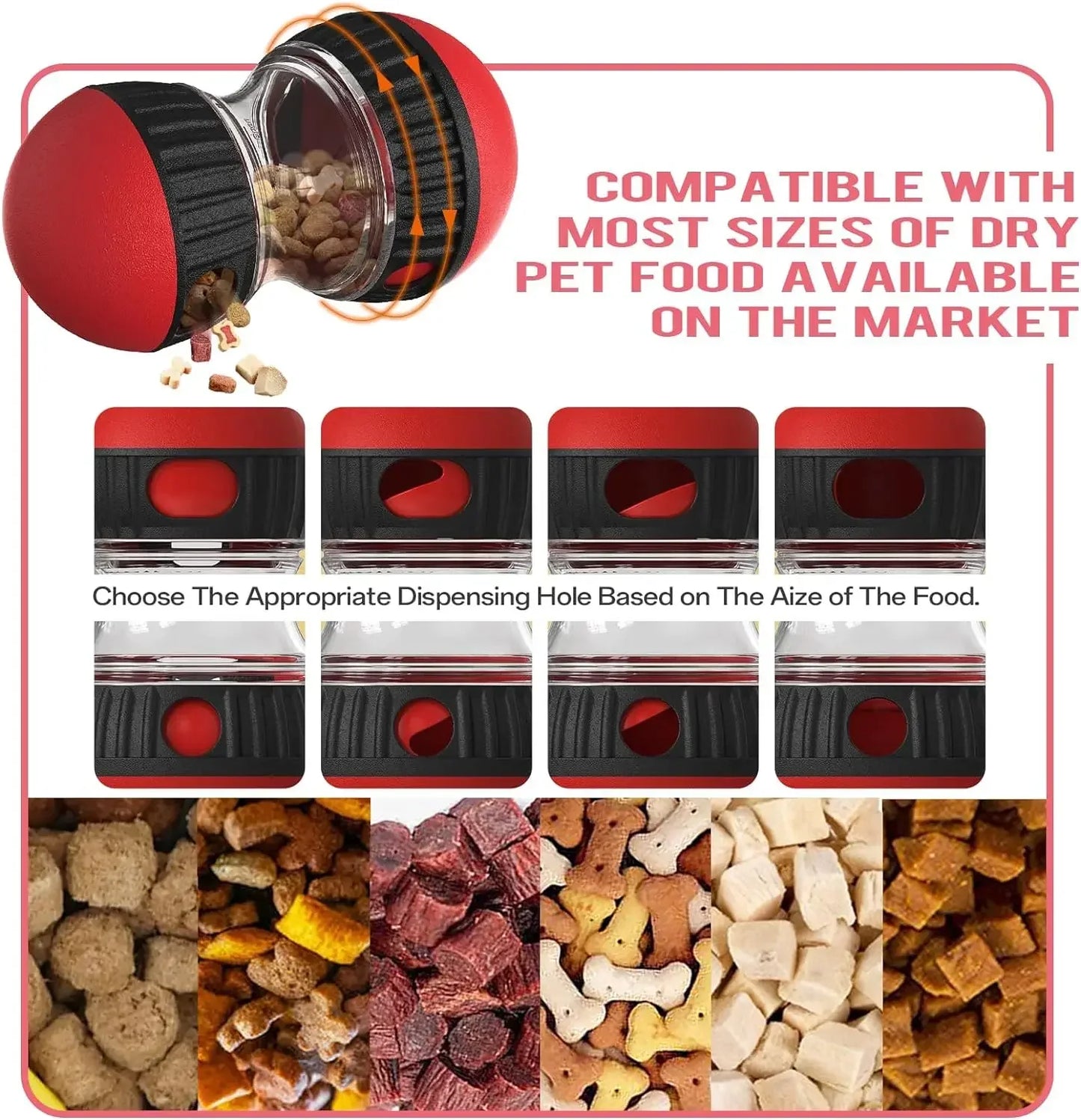 Dog Puzzle Toy Elliptical Track Rolling Increase