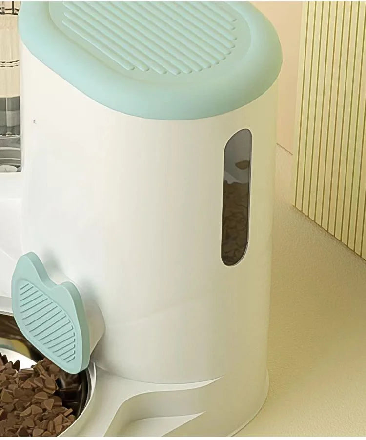 Cat Bowl Automatic Feeder - Water Dispensers Integrated Food Basin for Dogs