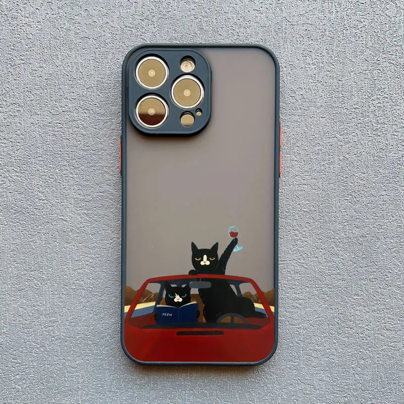 Funny Cat Daily Life Phone Case For iPhone 11 Case iPhone 12